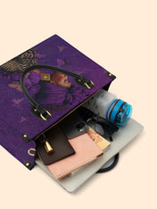 Empress Purple Premium Leather Handbag QR0HH111