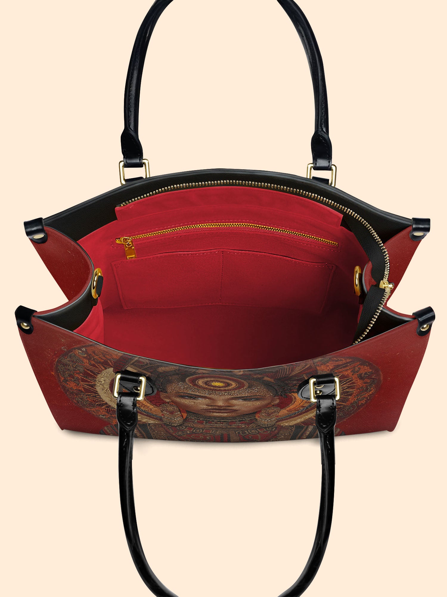 Ebony Aura Premium Leather Handbag QR0XD211