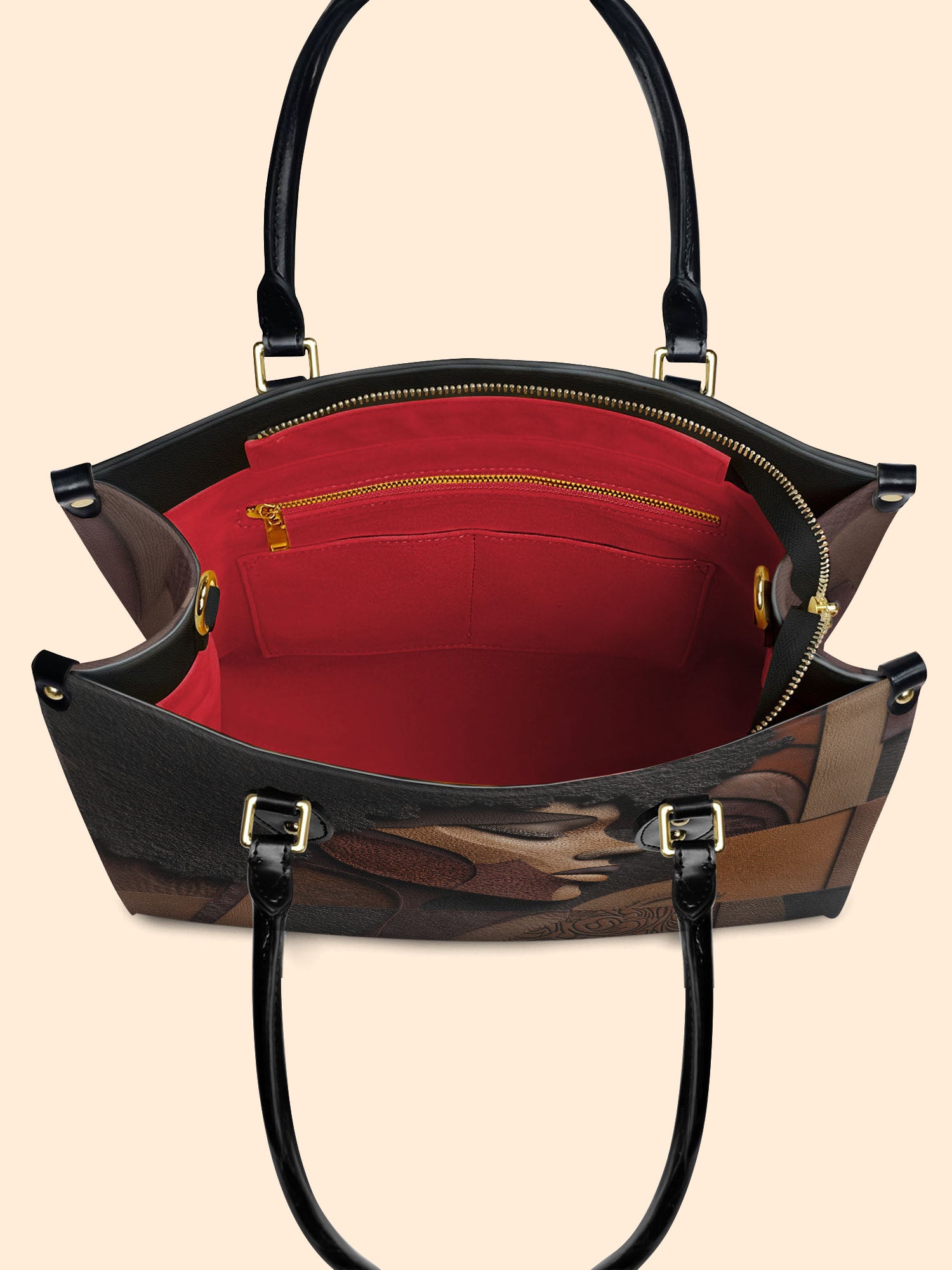 Melanin Majesty Premium Leather Handbag QR0TD117