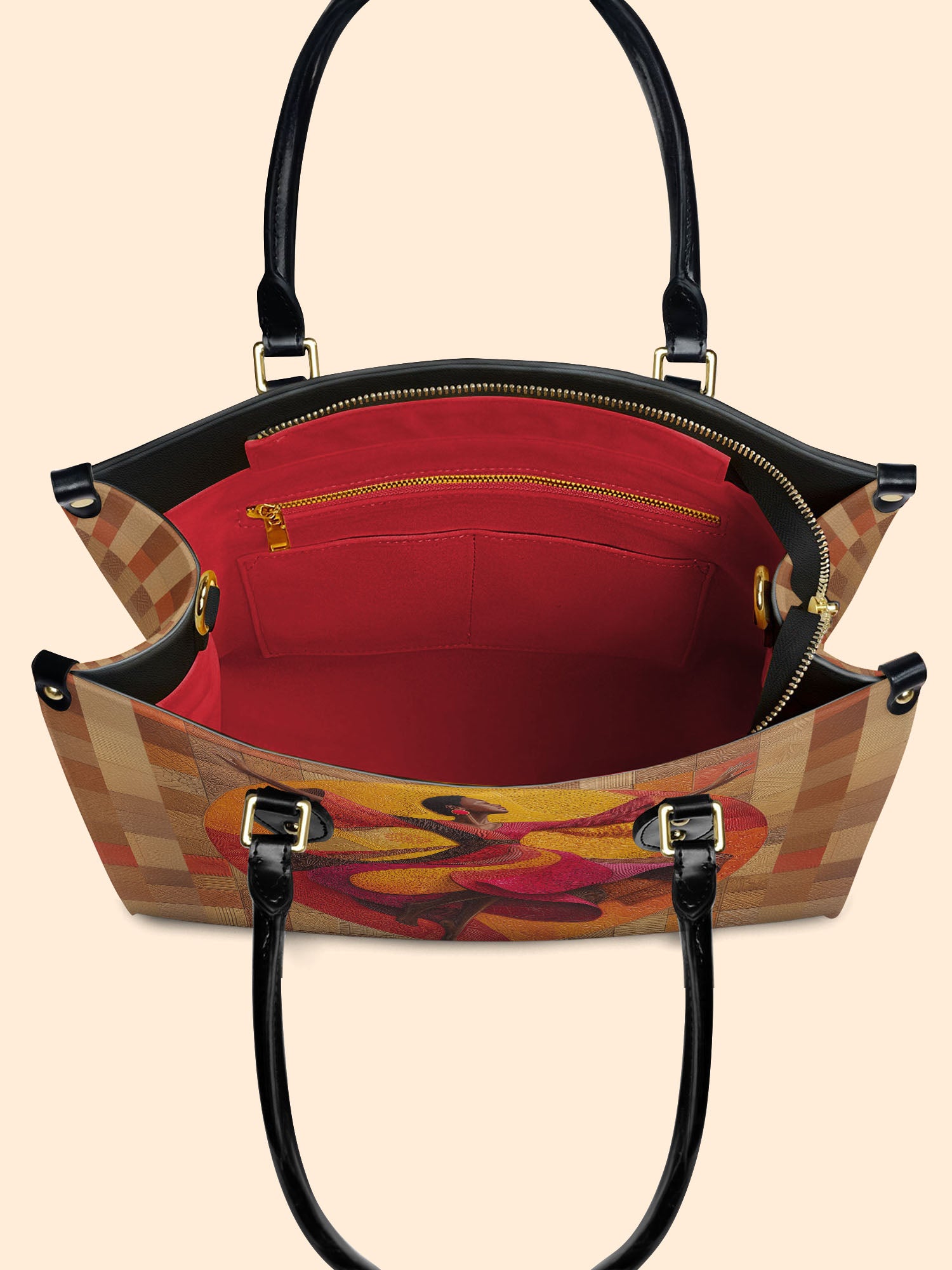 Unstoppable Rhythm Premium Leather Handbag QR0TD104