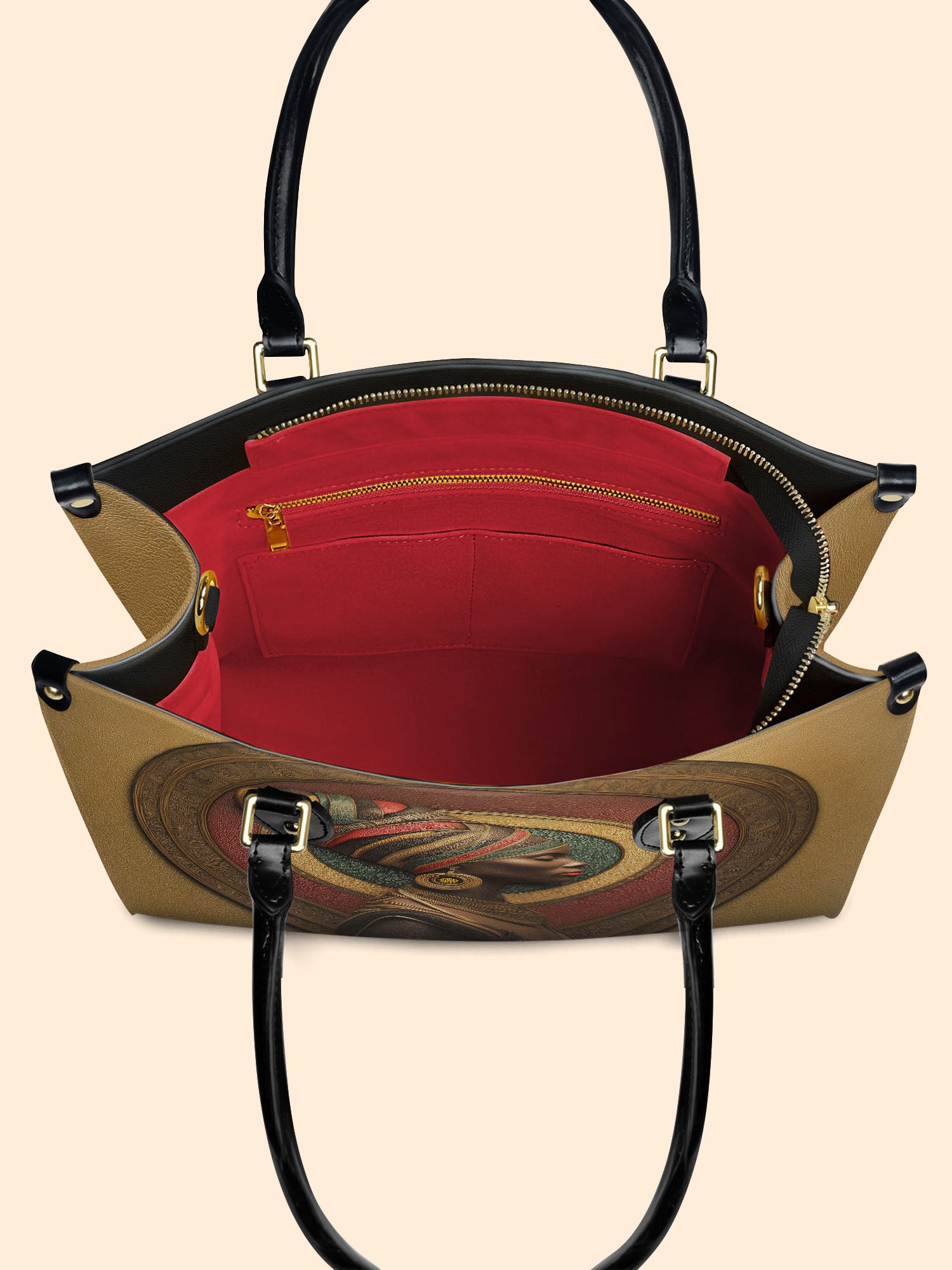 Circles Of Heritage Premium Leather Handbag QR0TV161