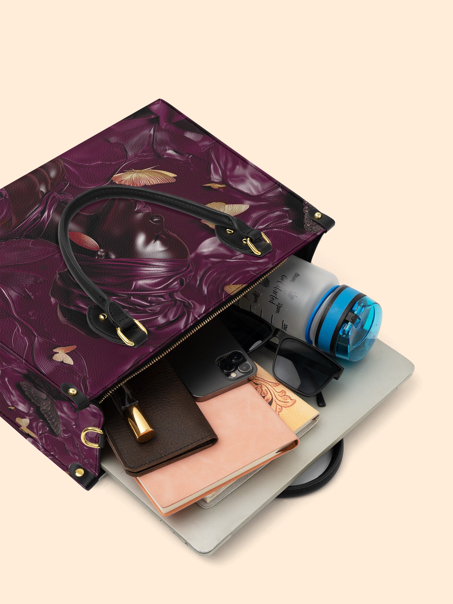 Celeste Wing Premium Leather Handbag QR0XD634