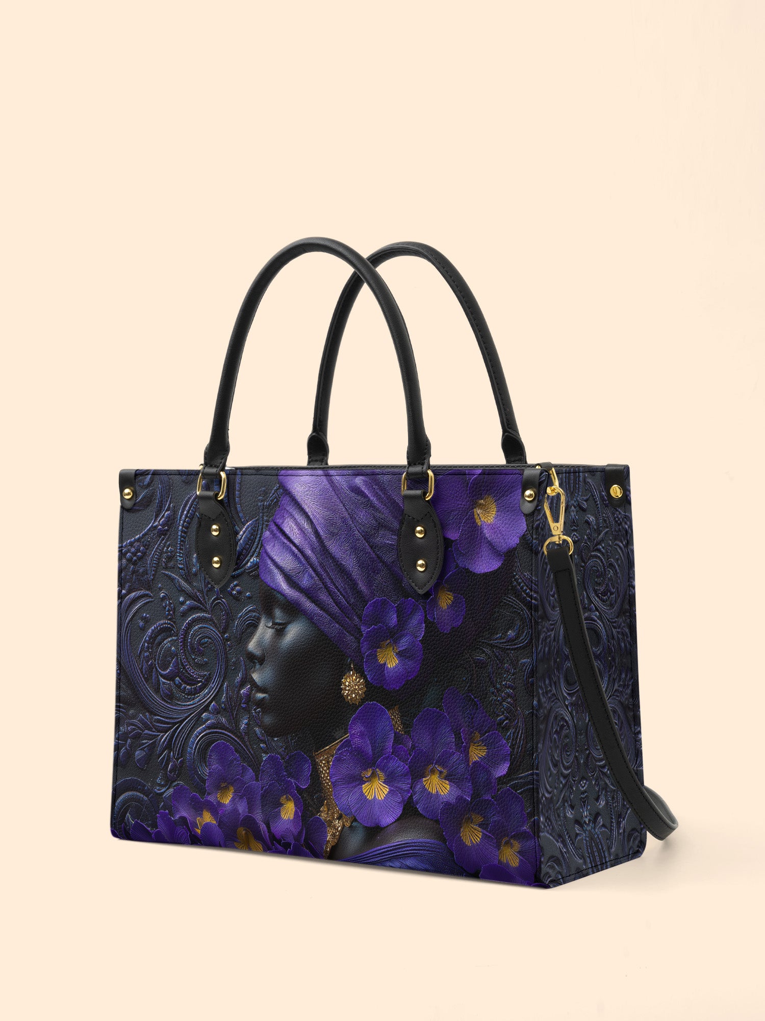 African Amulet Premium Leather Handbag QR0XD530