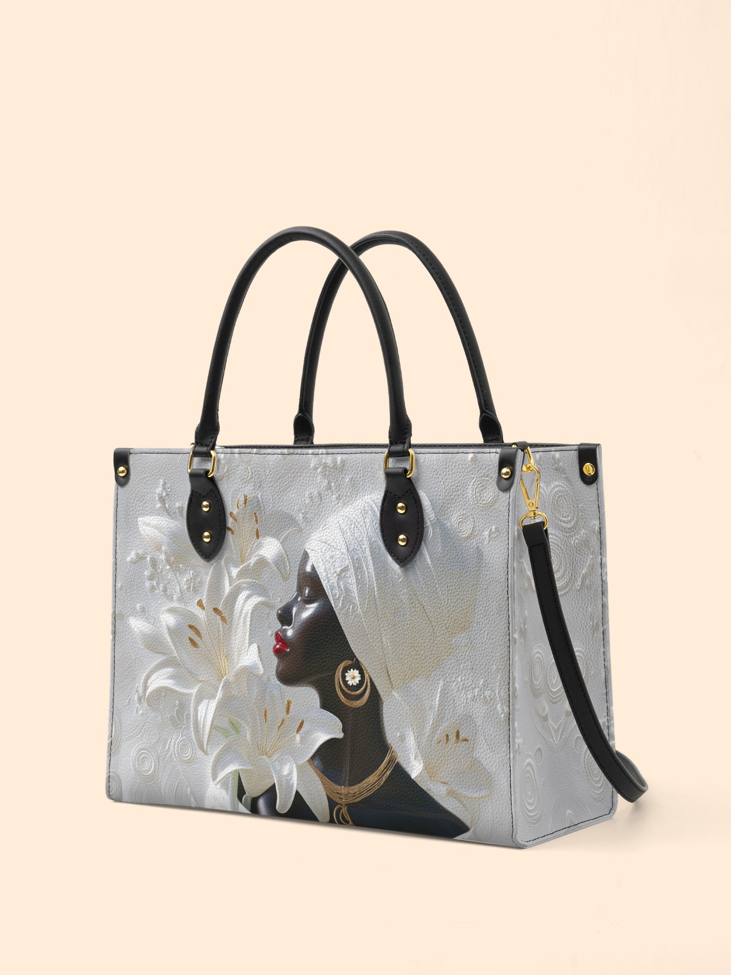 African Aureole Premium Leather Handbag QR0XD532