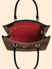 Ebony Bloom Premium Leather Handbag QR0TD343