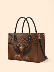 Ebony Bloom Premium Leather Handbag QR0TD343