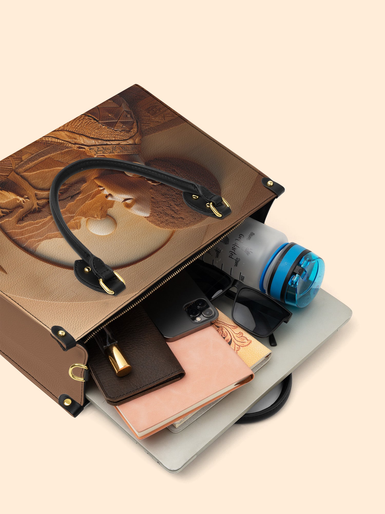 Savanna Spirit Premium Leather Handbag QR0TD346