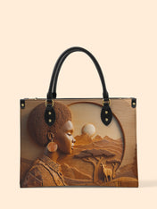 Savanna Spirit Premium Leather Handbag QR0TD346