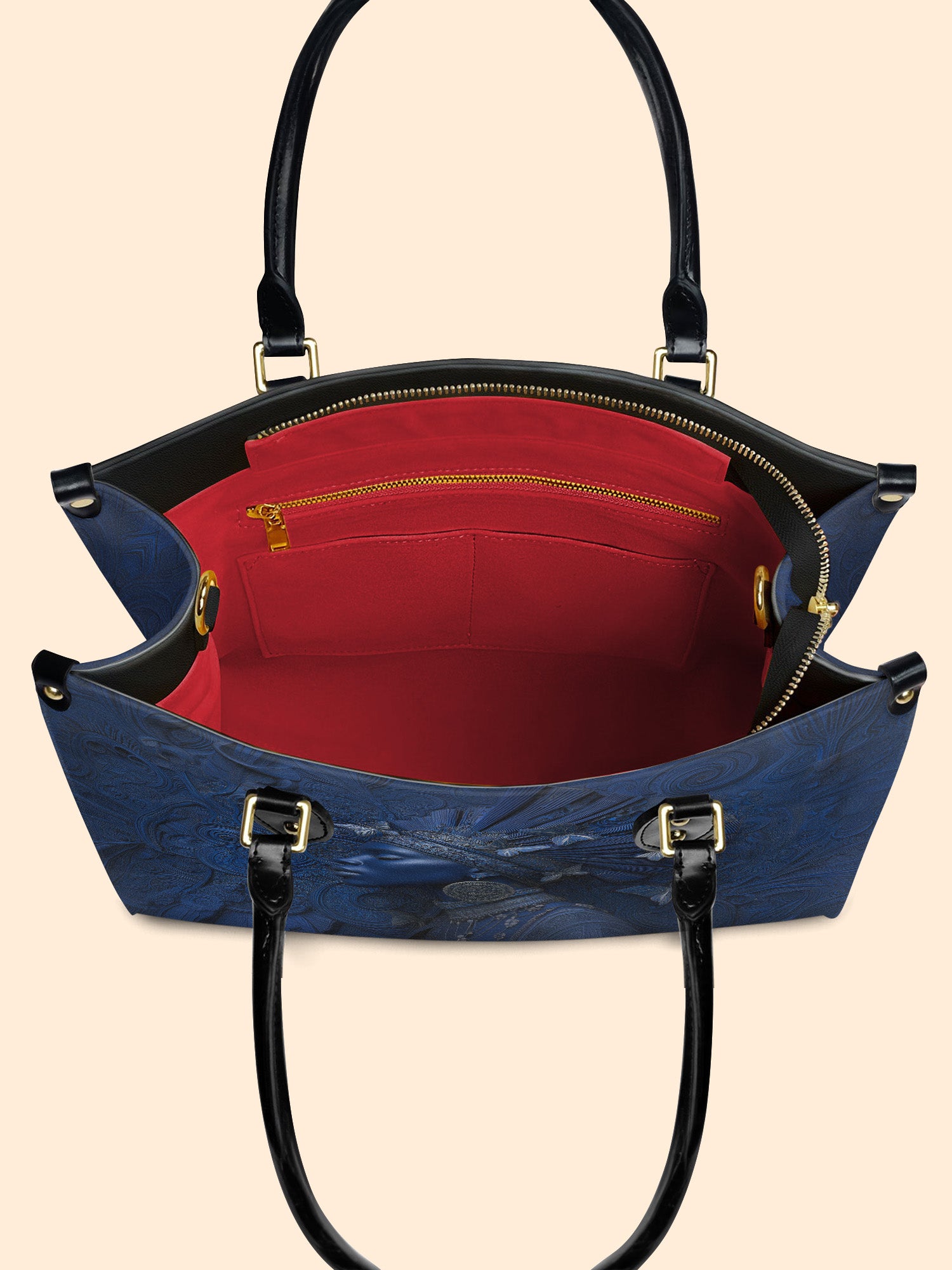 Crowned Soul Premium Leather Handbag QR0XD649