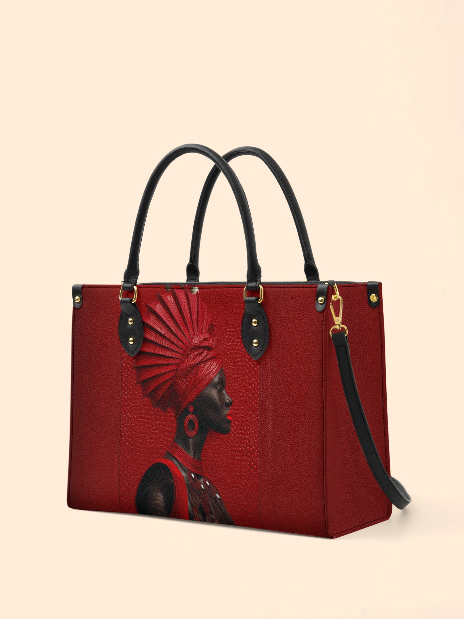 Imperial Flame Premium Leather Handbag QR0XD646