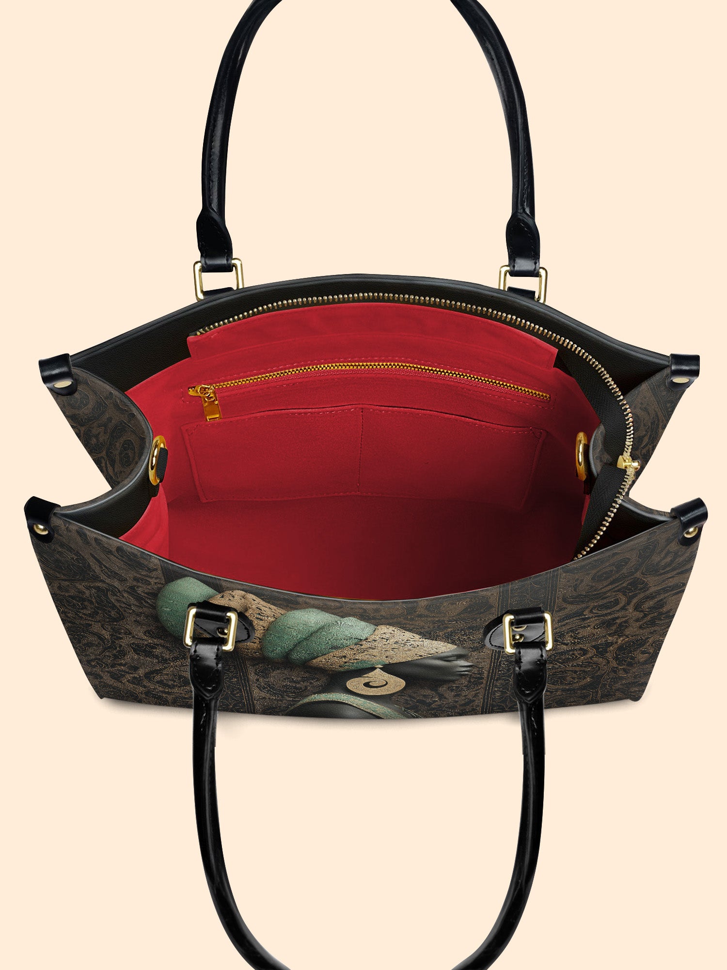 Emerald Crown Premium Leather Handbag QR0TV167