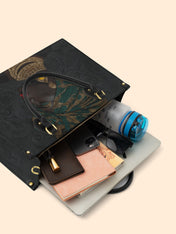 Verdant Majesty Premium Leather Handbag QR0XD745