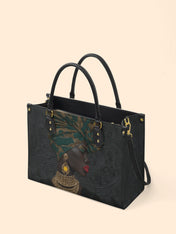 Verdant Majesty Premium Leather Handbag QR0XD745
