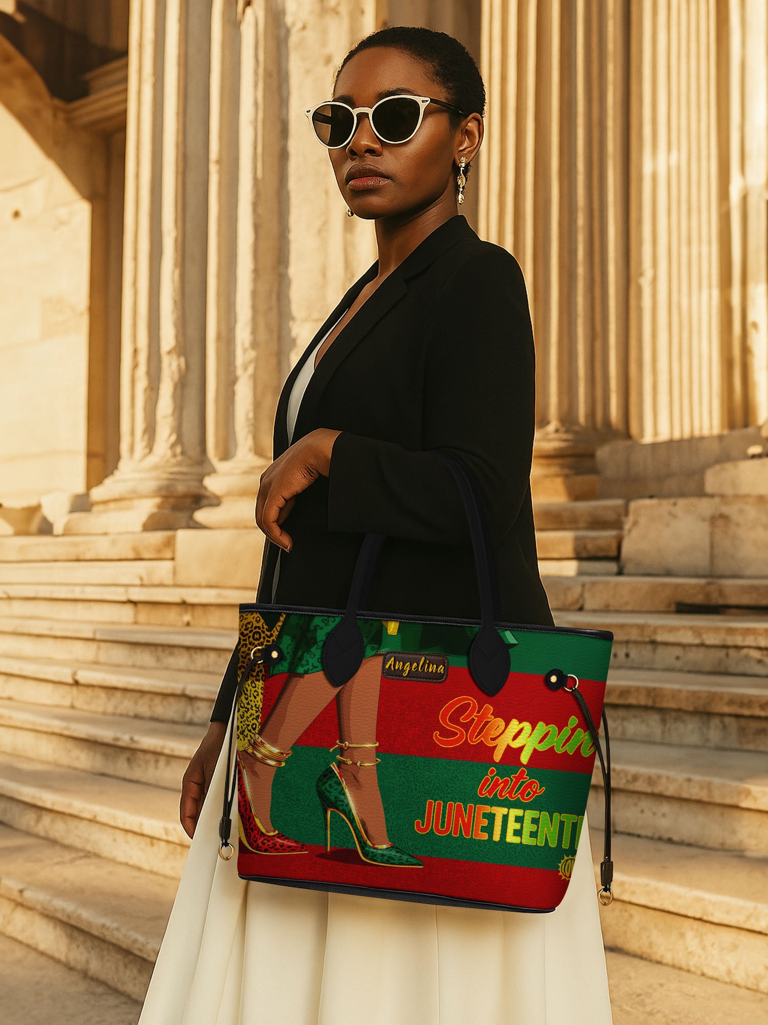 Stepping Into Juneteenth Classic Shopper Tote