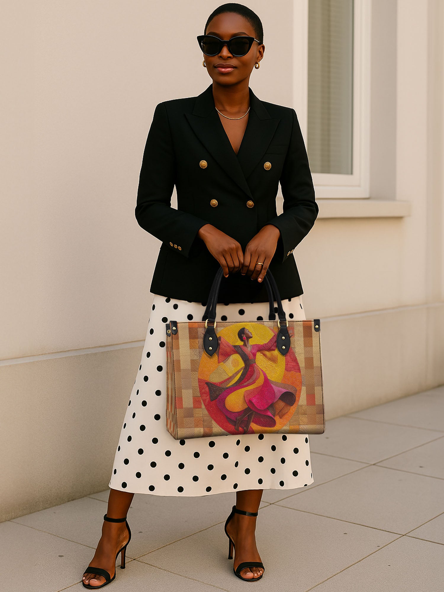 Unstoppable Rhythm Premium Leather Handbag QR0TD104