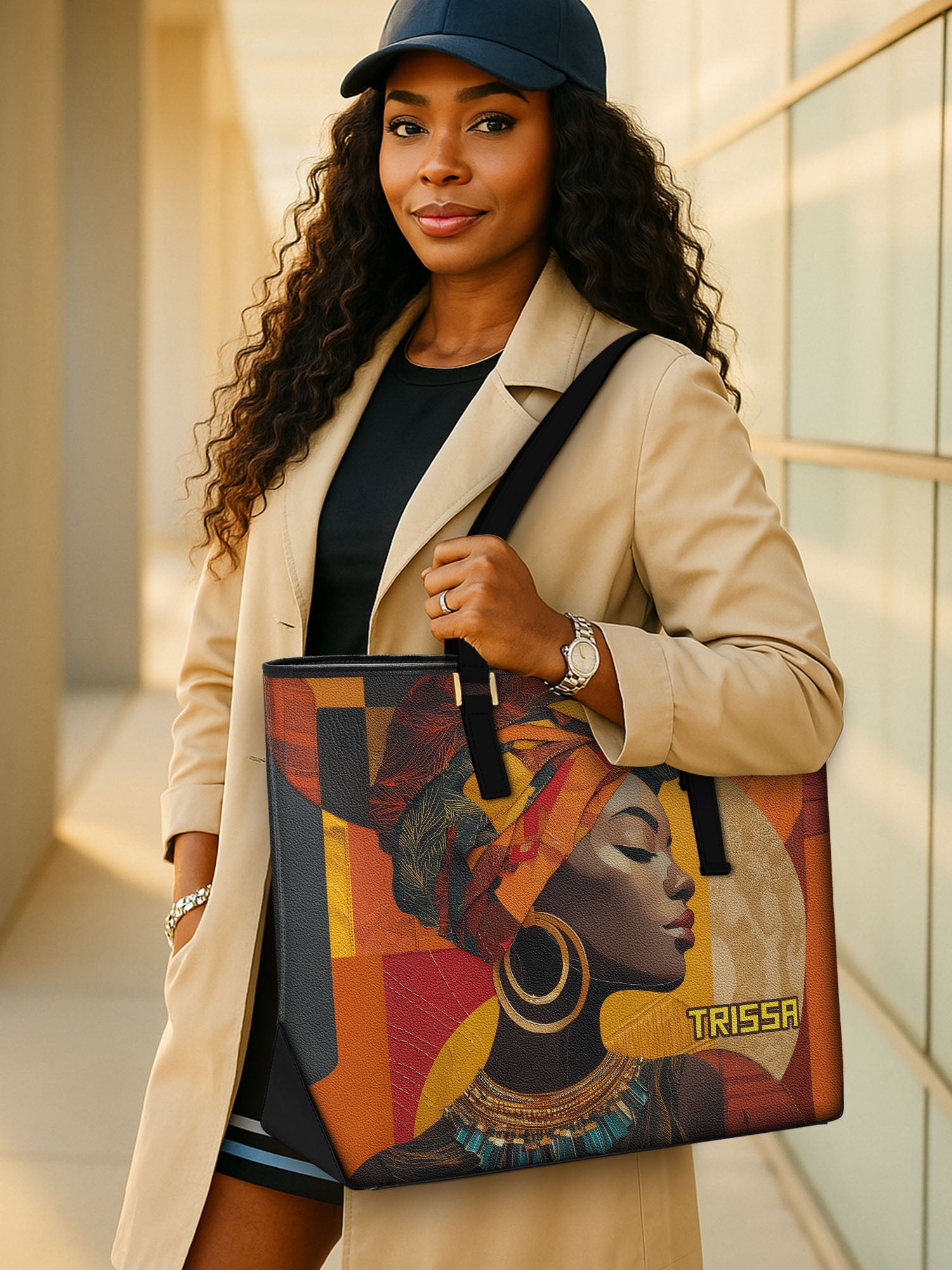 Afrique Hide Sleek Leather Tote