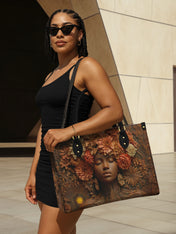 Afro Flora Premium Leather Handbag QR0TV027
