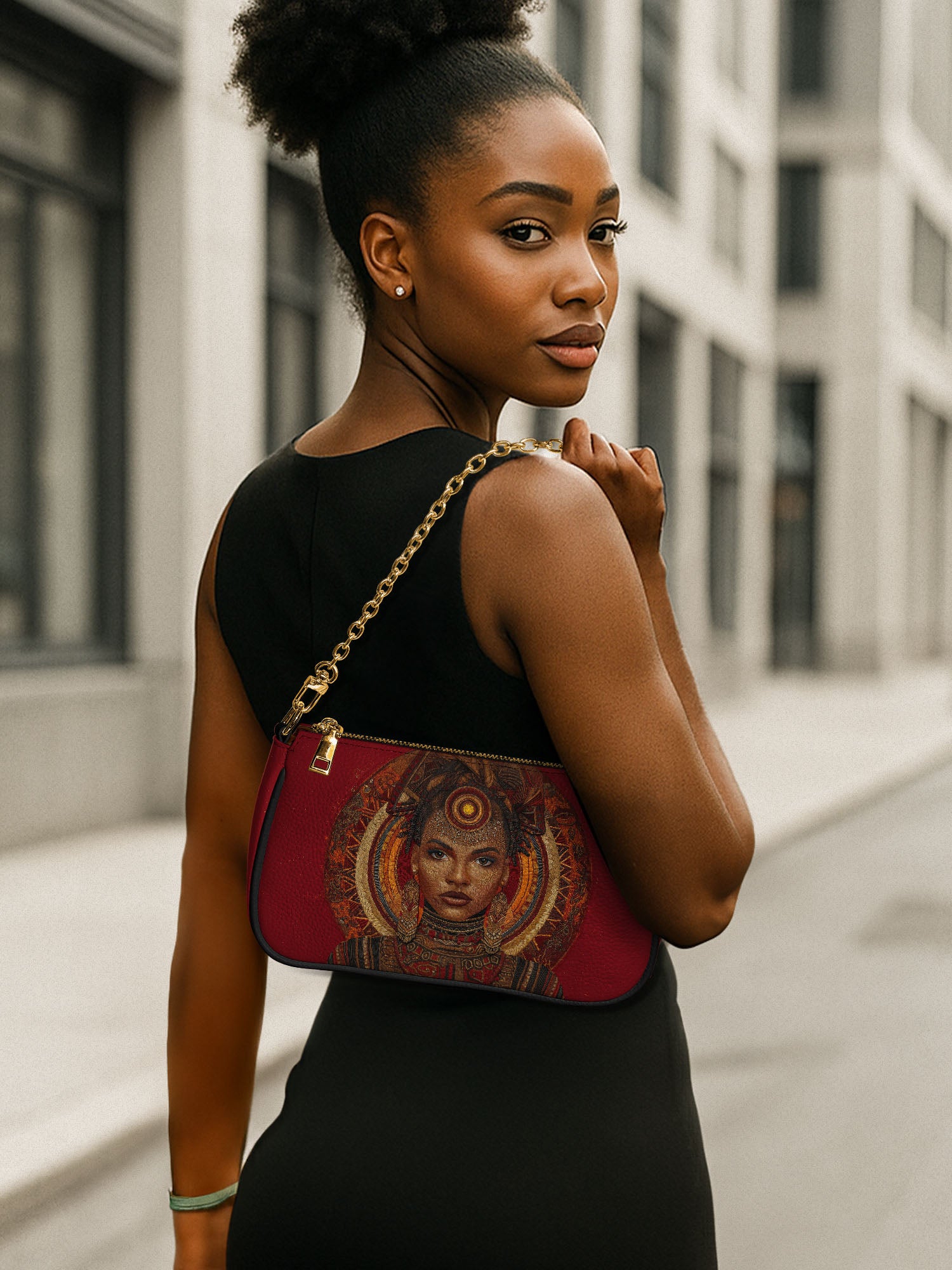 Ebony Aura Classic Zip Pochette QR0XD212