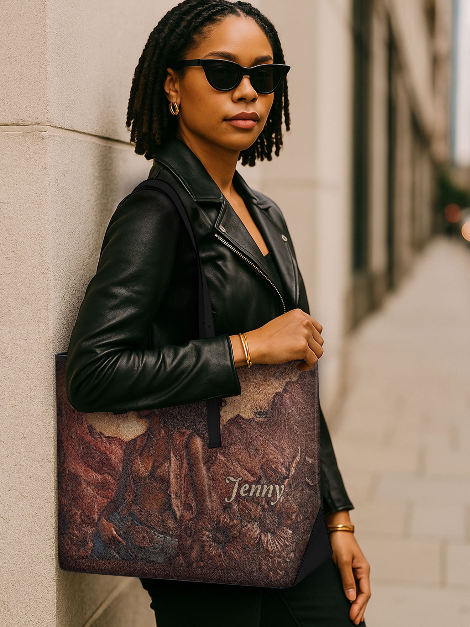 Soul Of The West Sleek Leather Tote