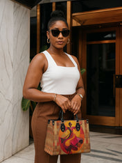 Unstoppable Rhythm Premium Leather Handbag QR0TD104