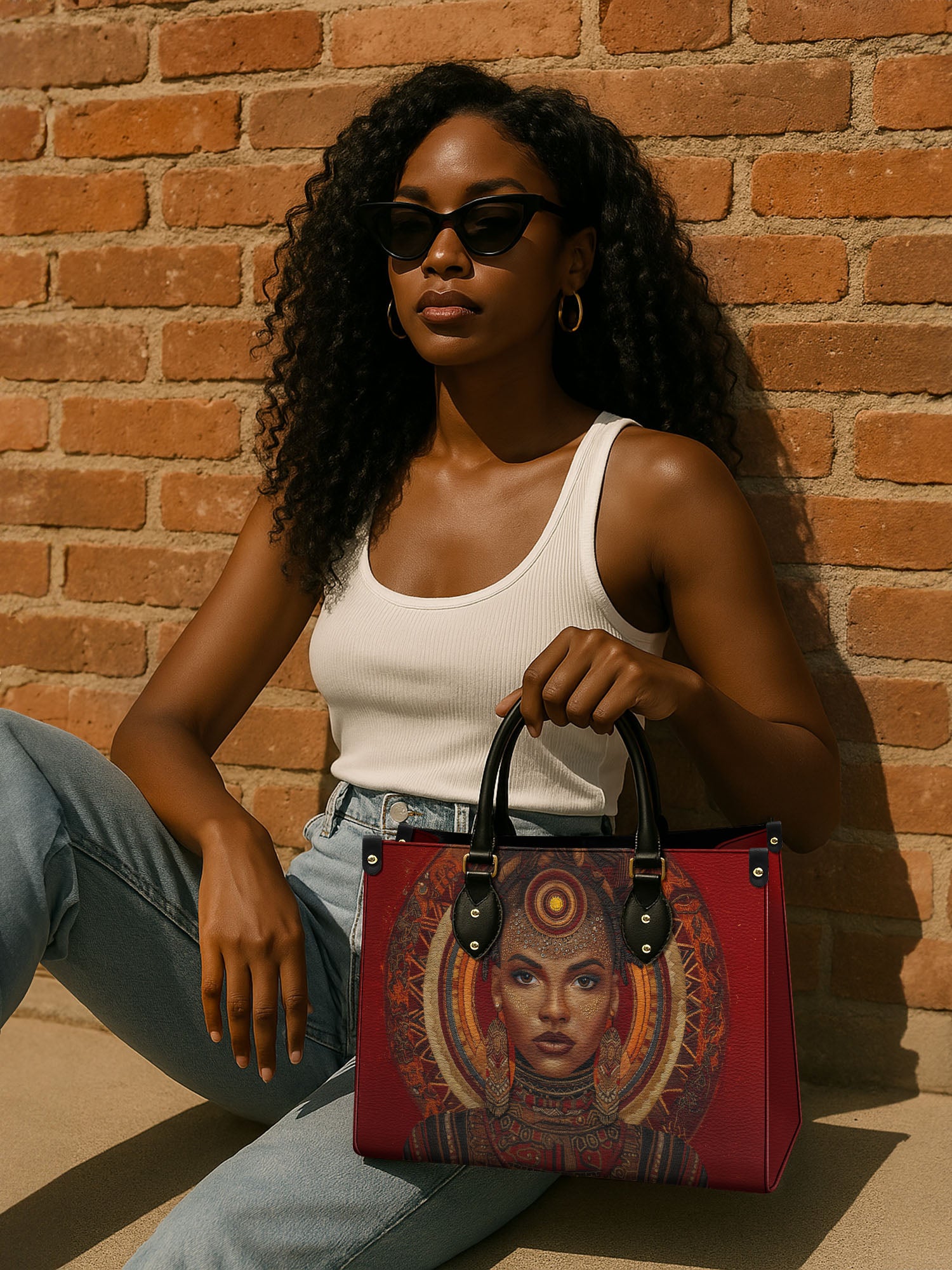 Ebony Aura Premium Leather Handbag QR0XD211