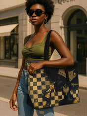 Crowned in Strategy Sleek Leather Tote