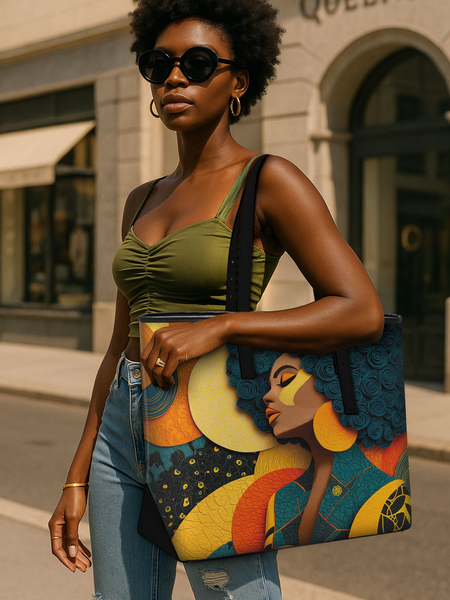 Cartolina Sleek Leather Tote QR0TV009