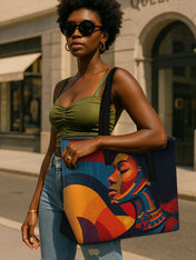 Rhythm & Soul Sleek Leather Tote QR0TV0015