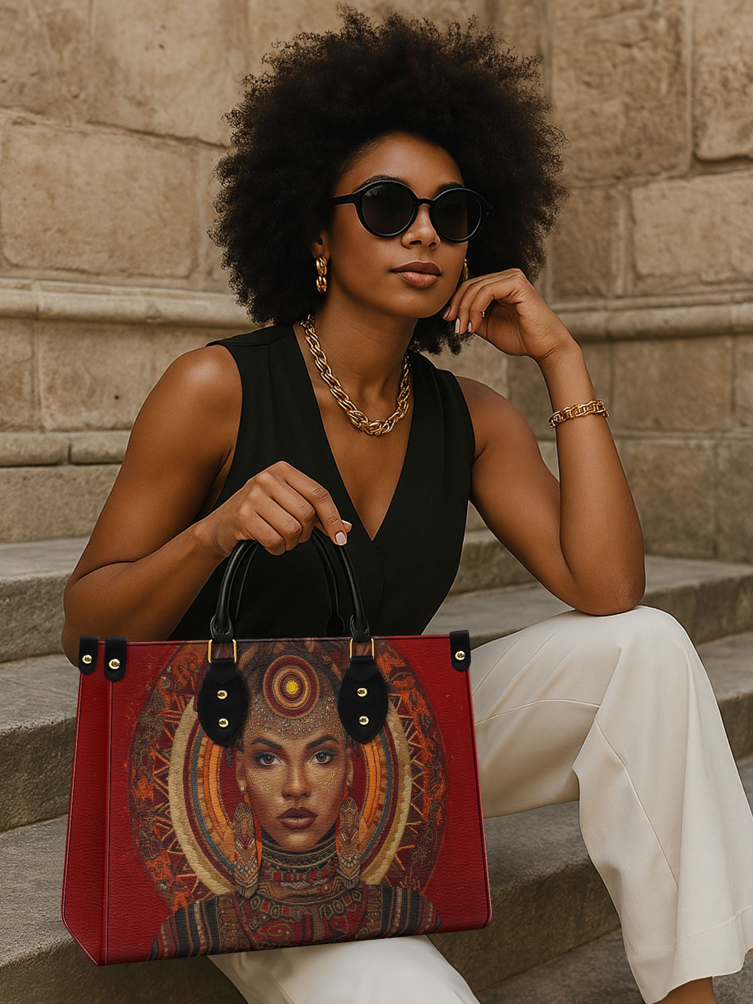 Ebony Aura Premium Leather Handbag QR0XD211