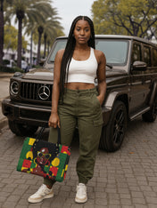 Fierce Glow Premium Leather Handbag QR0XD703