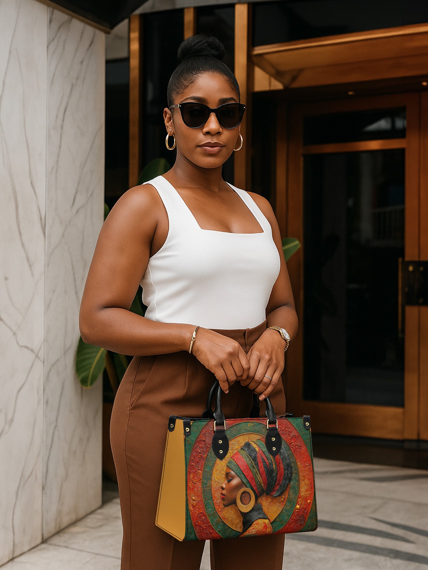 Eternal Orbit Premium Leather Handbag QR0TV156