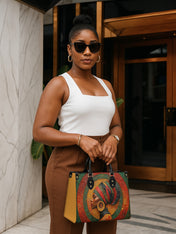 Eternal Orbit Premium Leather Handbag QR0TV156