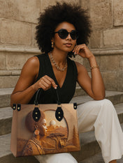 Savanna Spirit Premium Leather Handbag QR0TD346