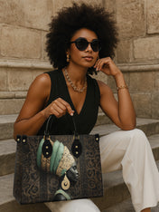 Emerald Crown Premium Leather Handbag QR0TV167