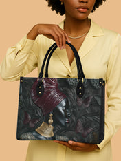 Divina Butterfly Premium Leather Handbag QR0XD635