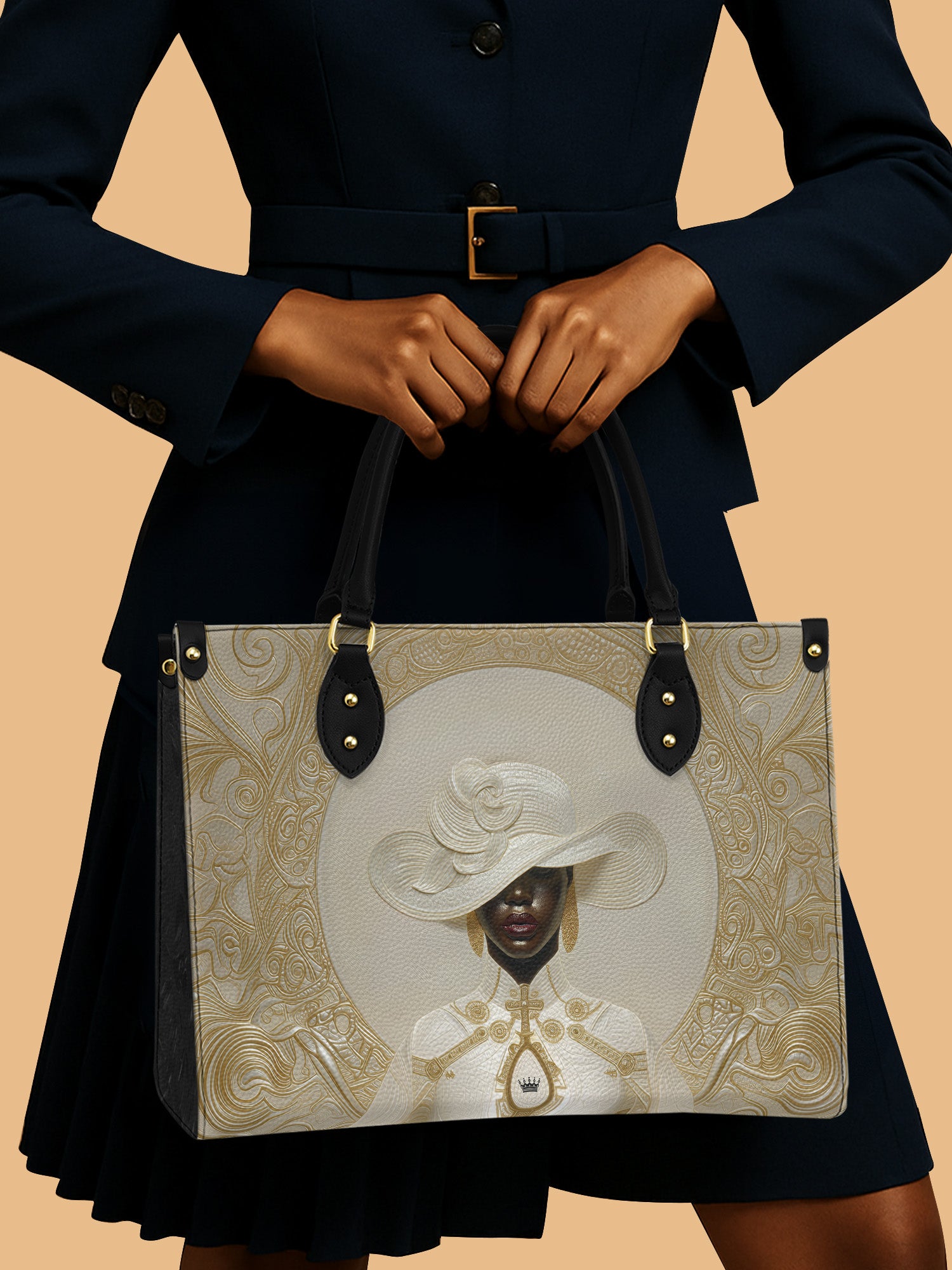 Heavenly Ivory Premium Leather Handbag QR0XD645