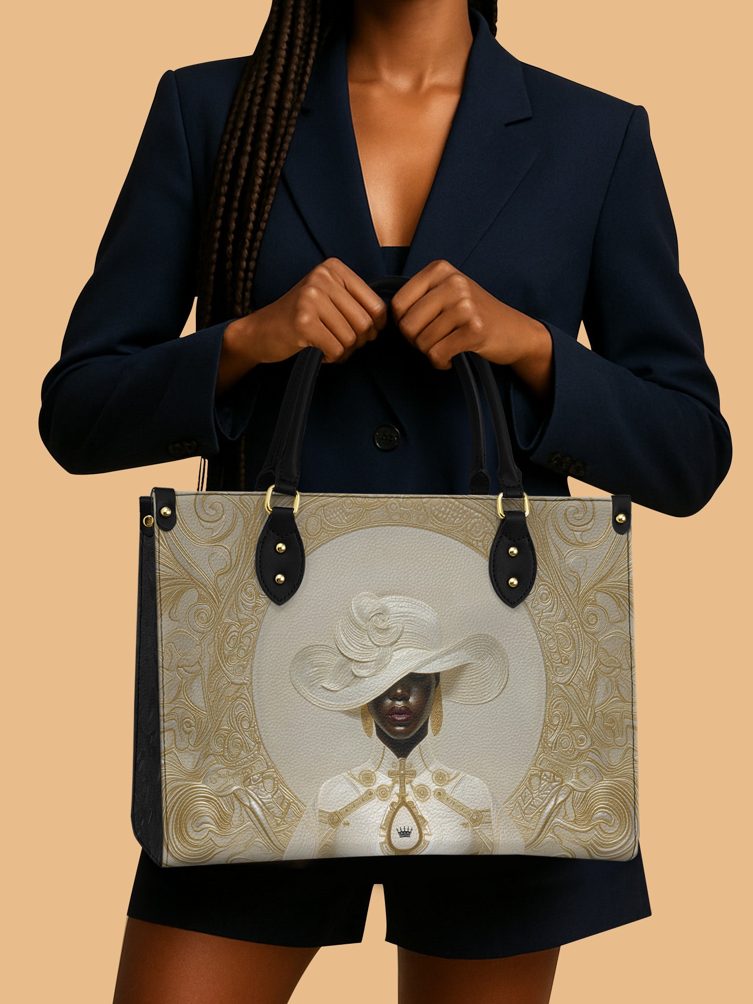 Heavenly Ivory Premium Leather Handbag QR0XD645