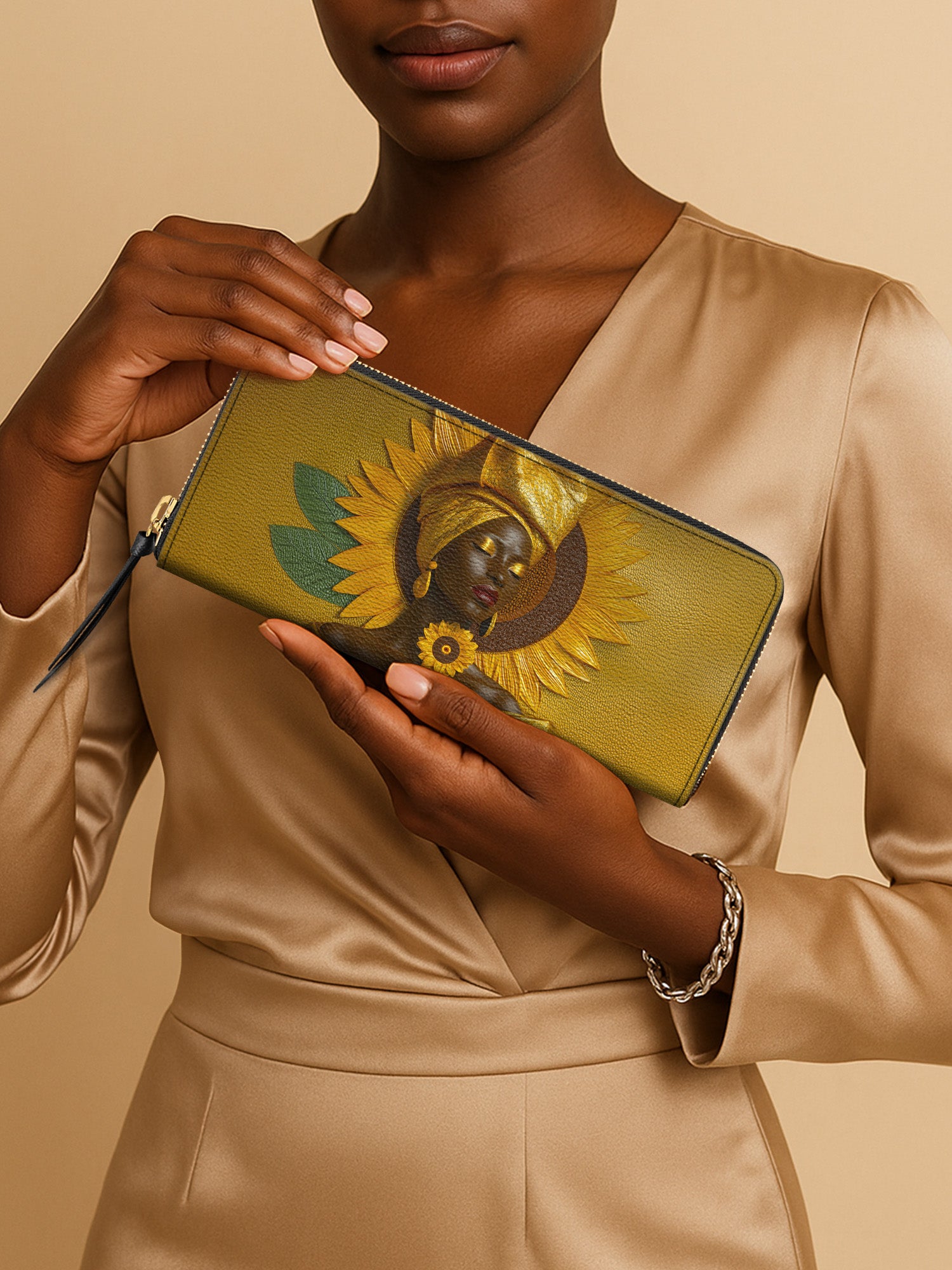 Ashanti Gold Slimline Zippy Wallet QR0XD682