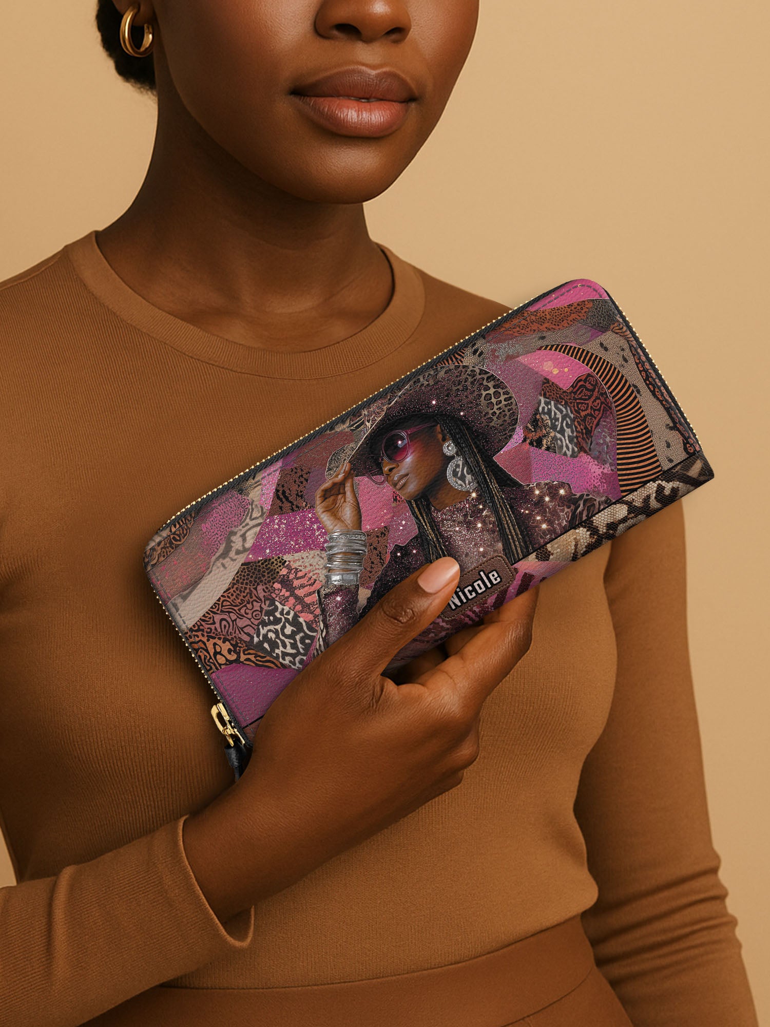 Bold Cowgirl Slimline Zippy Wallet