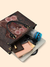 African Allure Premium Leather Handbag QR0XD531