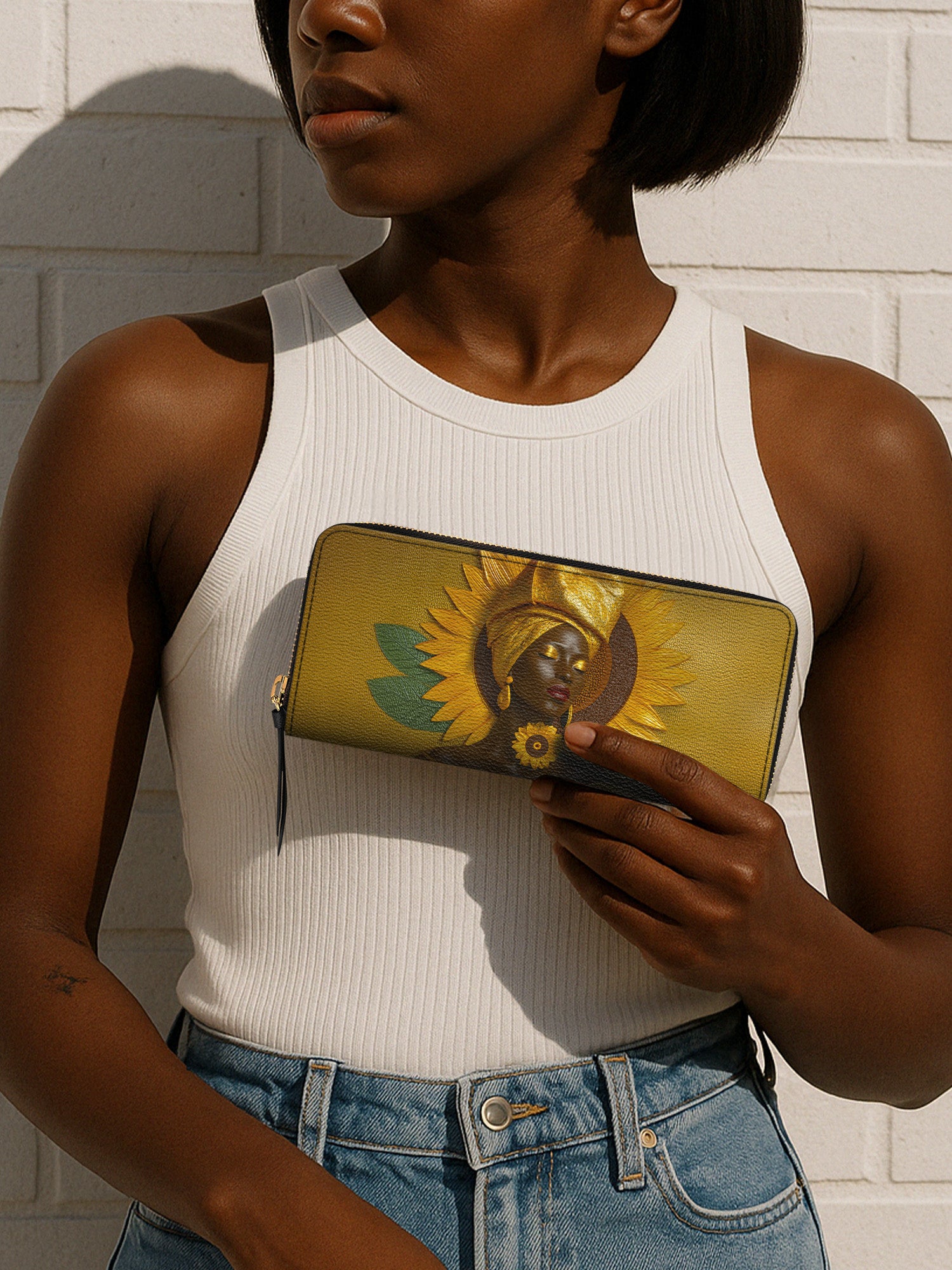 Ashanti Gold Slimline Zippy Wallet QR0XD682