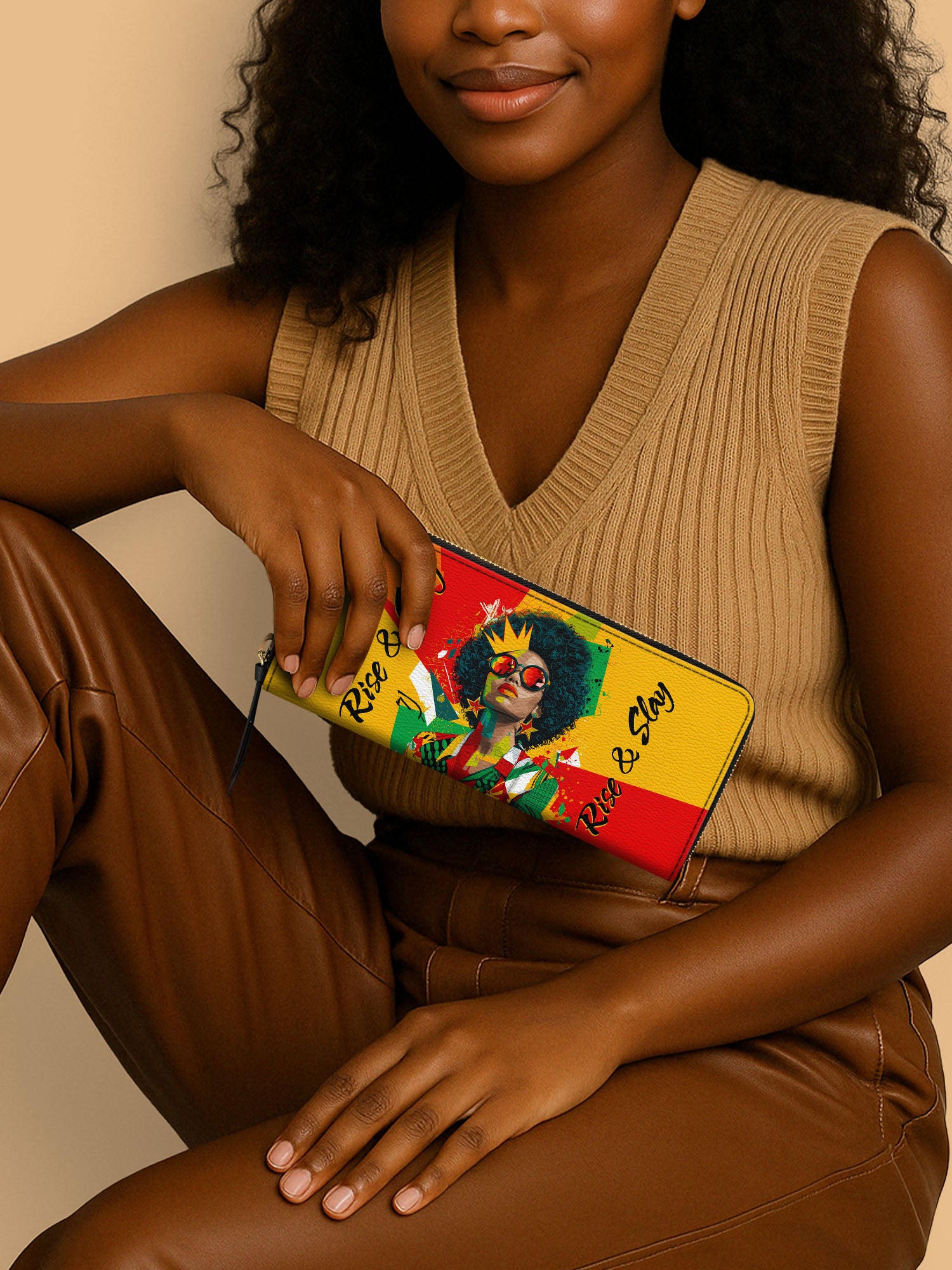 Rise And Slay Slimline Zippy Wallet QR0XD606