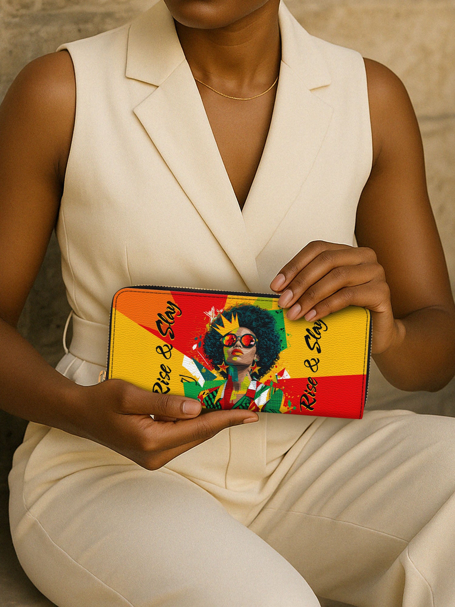 Rise And Slay Slimline Zippy Wallet QR0XD606