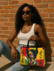 Rise And Slay Premium Leather Handbag QR0XD604