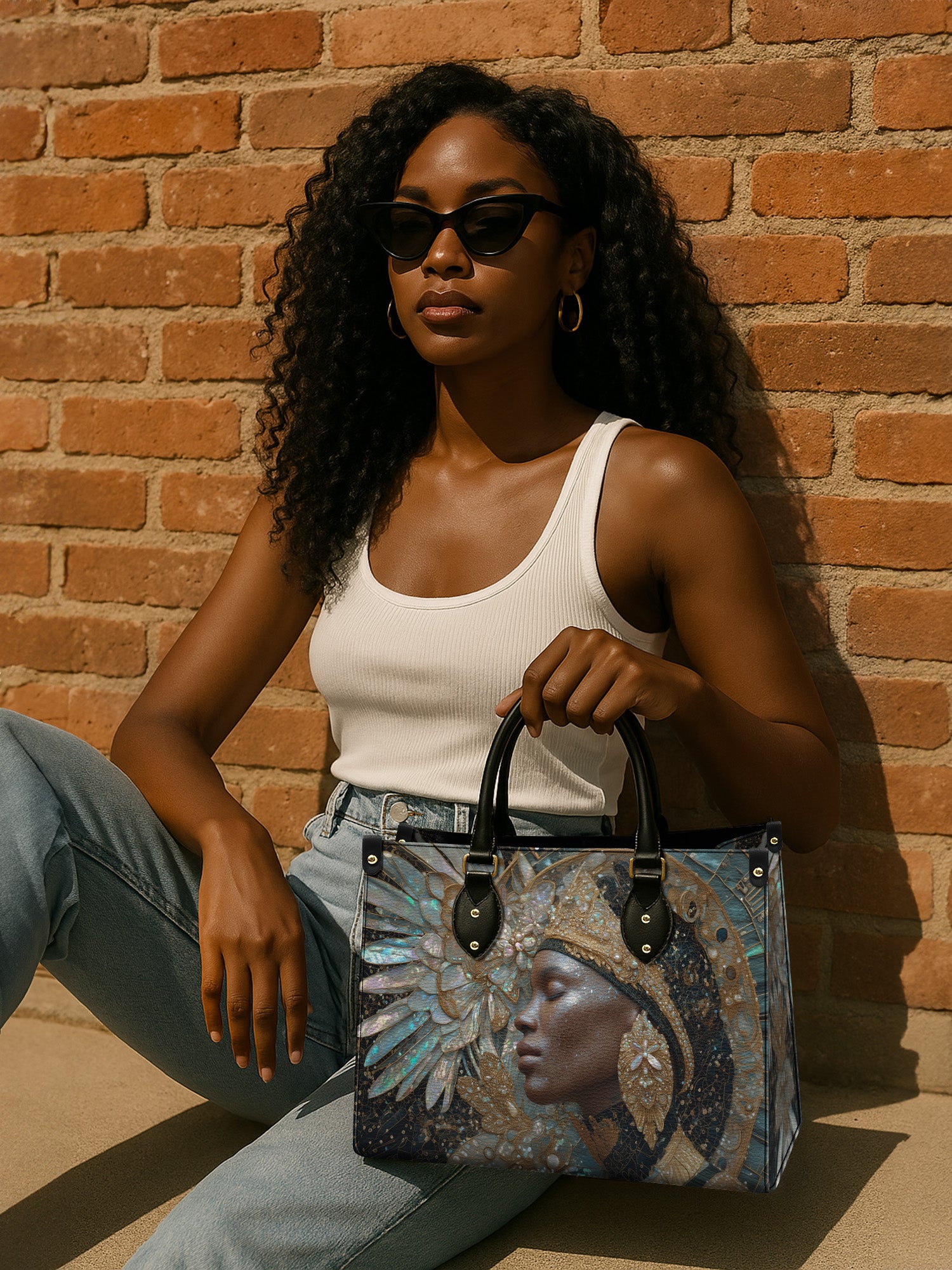 Shell Of Grace Premium Leather Handbag QR0XD516