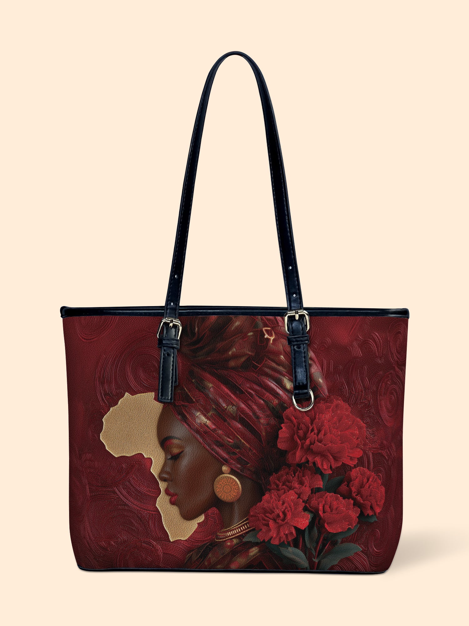 African Blaze Leather Bucket Bag QR0XD726