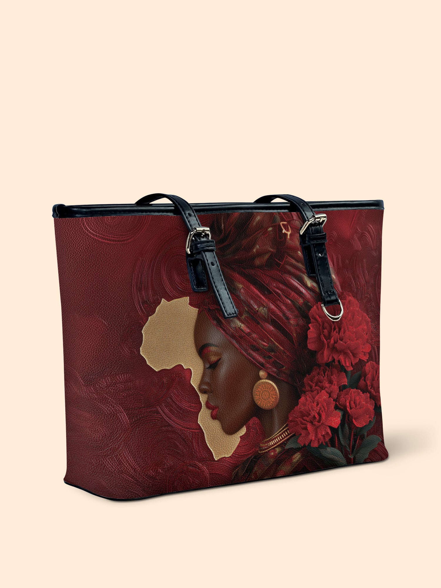 African Blaze Leather Bucket Bag QR0XD726
