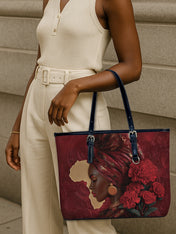 African Blaze Leather Bucket Bag QR0XD726