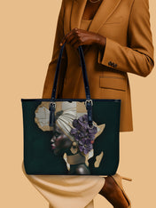 African Bloom Leather Bucket Bag QR0XD725