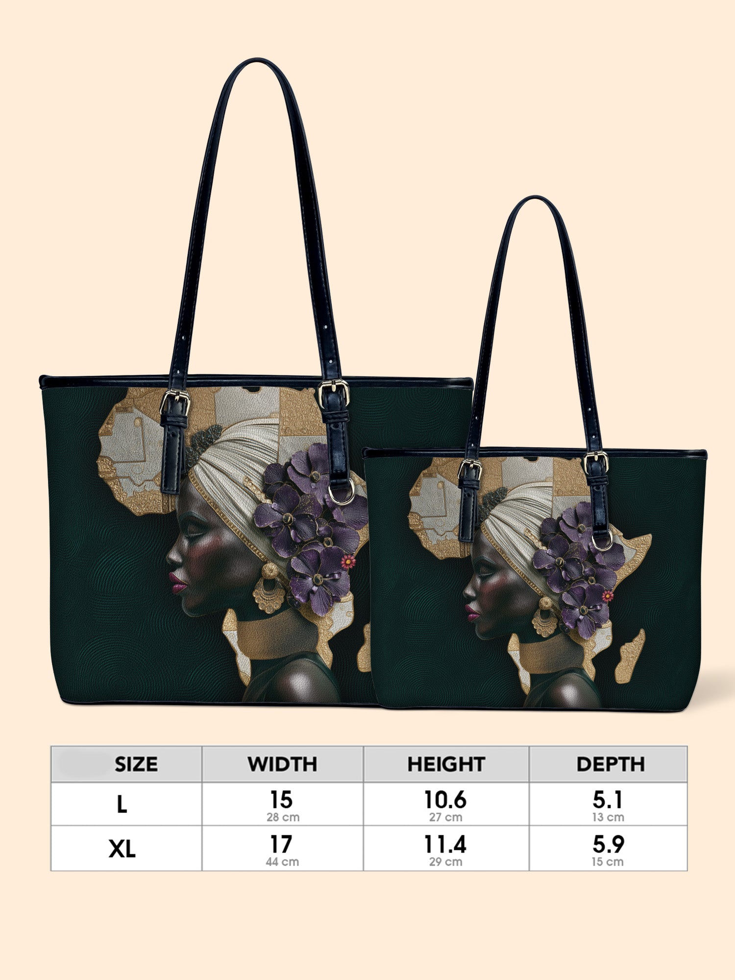African Bloom Leather Bucket Bag QR0XD725